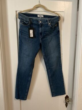 PAIGE Denim Brigitte Mid Rise Straight Jeans in Antwerp - Size 28 NWT